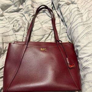Michael Kors Deep Red Tote Bag